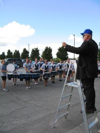 drum section playing